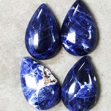 16X25MM PEAR CABOCHON SODLITE (4PCS/BAG)